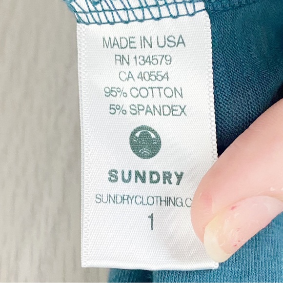 Sundry | Teal Racerback Tank Maxi Dress Size Small (1) - Picture 4 of 13